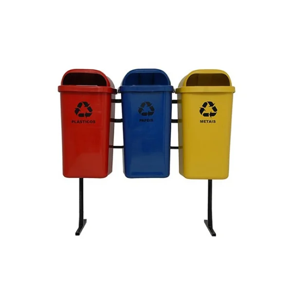 Jogo de lixeira - 03 boca de lobo