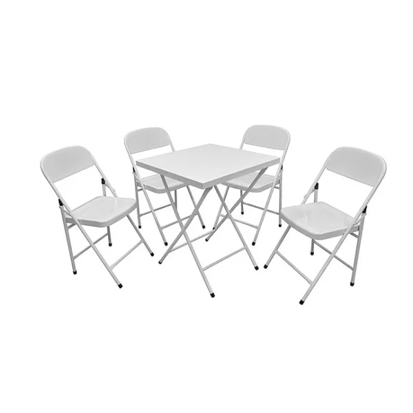 Jogo de Mesa dobravel em aço